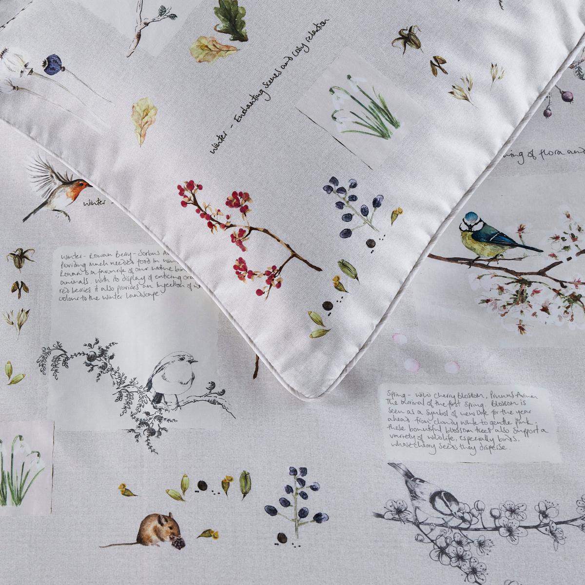 Dorma Decades Nature Trail Duvet Cover and Pillowcase Set Natural – image 4