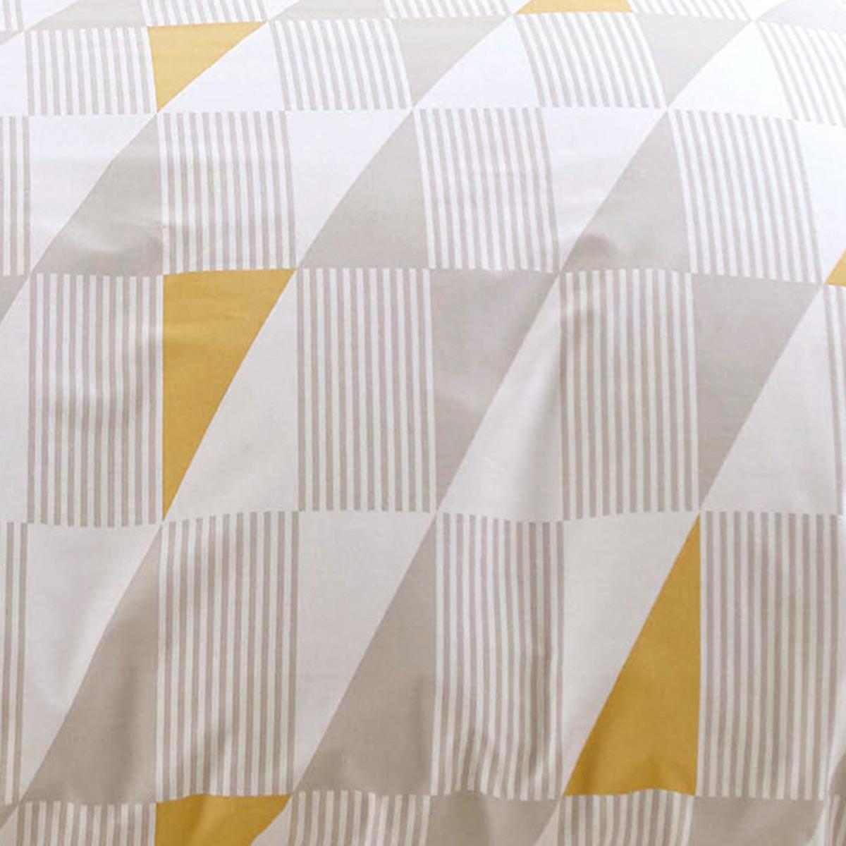 Elements Skandi Geometric Yellow Reversible Duvet Cover and Pillowcase Set Yellow – image 5