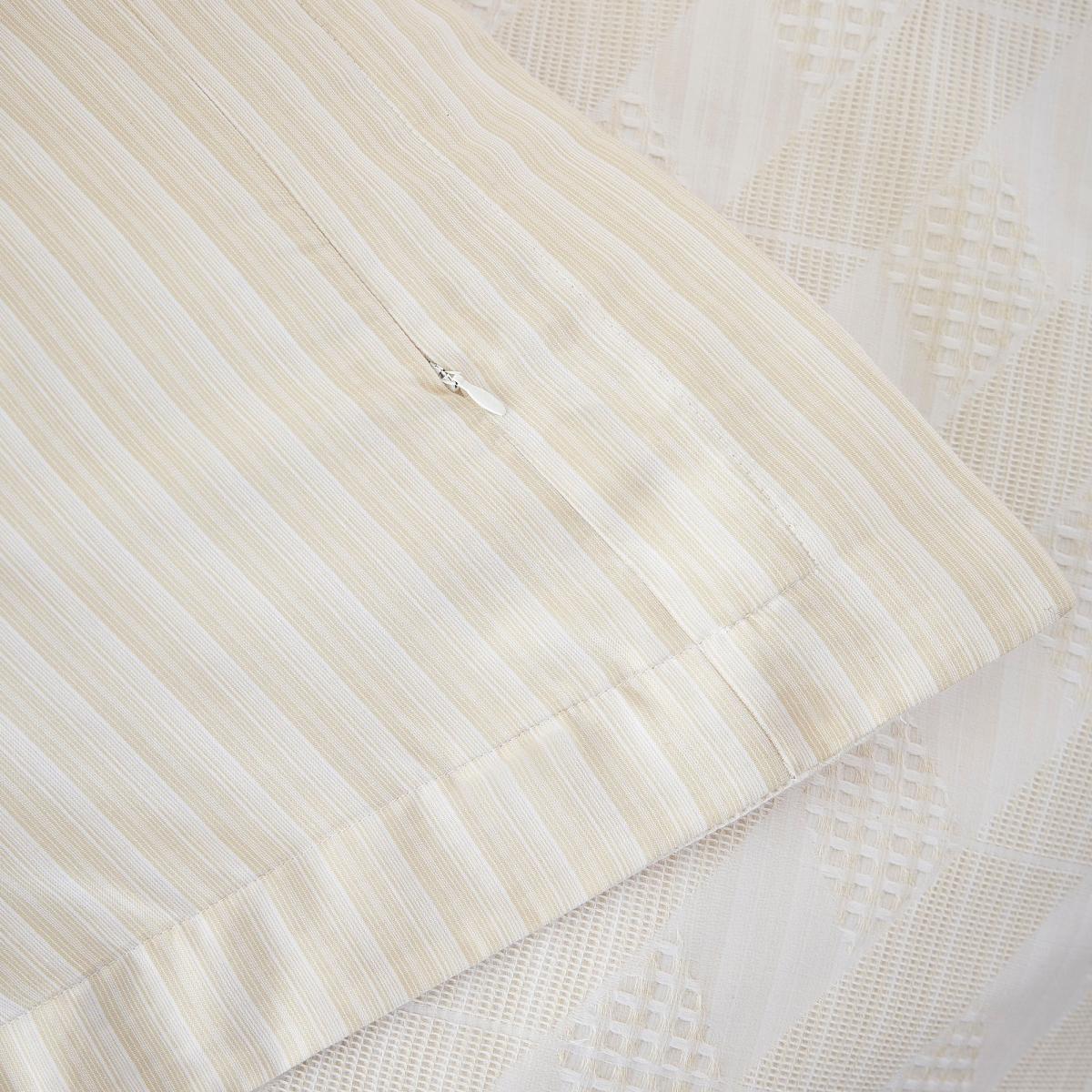 Dorma Pensthorpe Jacquard Waffle Natural 100% Cotton Duvet Cover and Pillowcase Set White – image 6