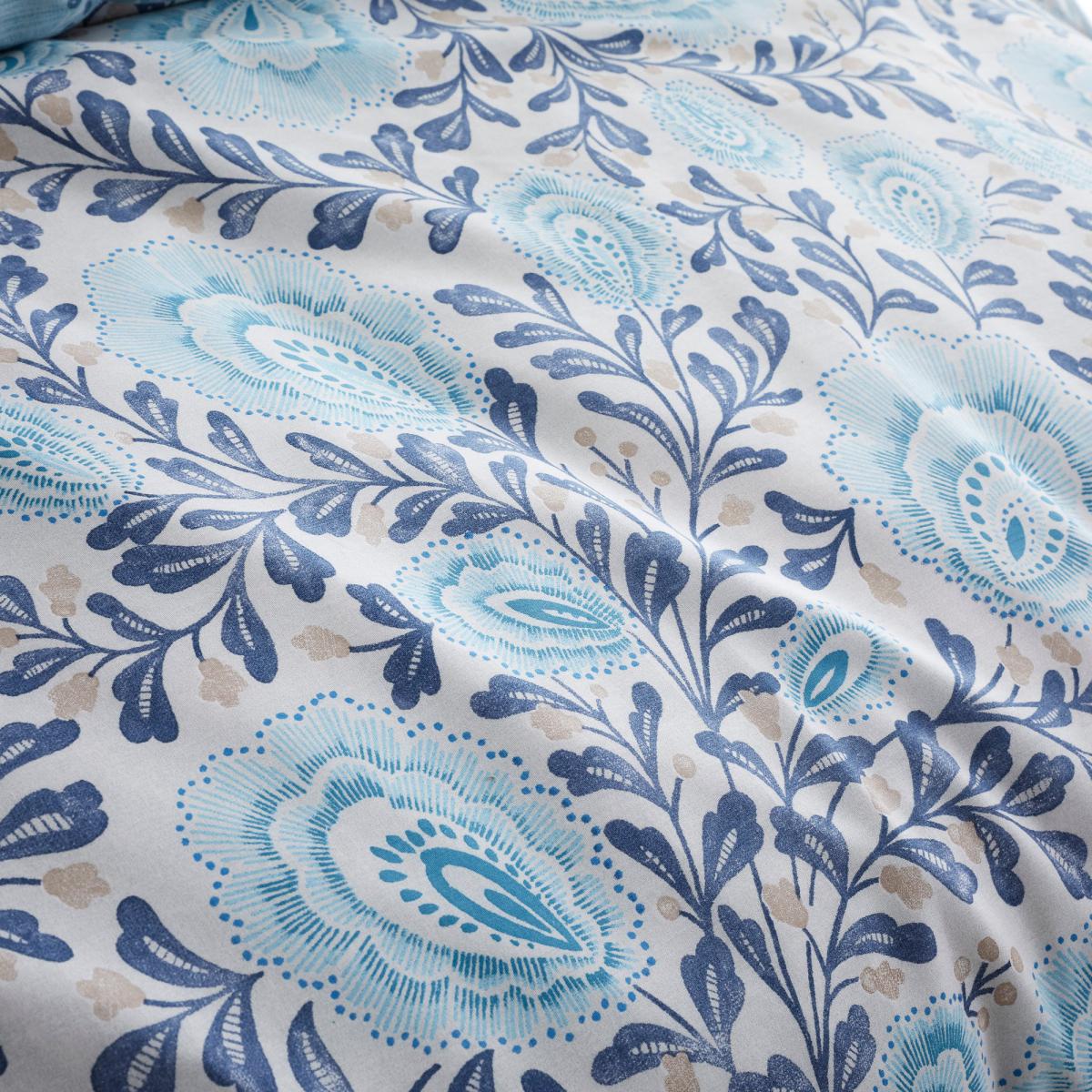 Pineapple Elephant Cabana Teal 100% Cotton Reversible Duvet Cover and Pillowcase Set Teal (Blue) – image 4