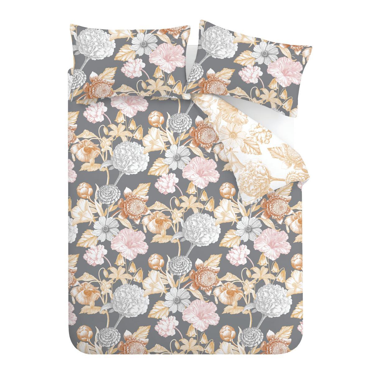 Bianca Fine Linens Tuilleries Charcoal 100% Cotton Duvet Cover and Pillowcase Set Charcoal – image 5