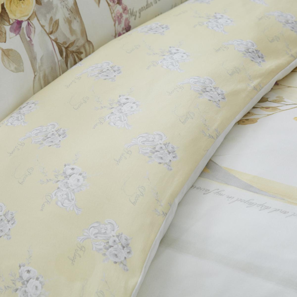 Dorma Hartington 100% Cotton Reversible Duvet Cover and Pillowcase Set Yellow – image 3