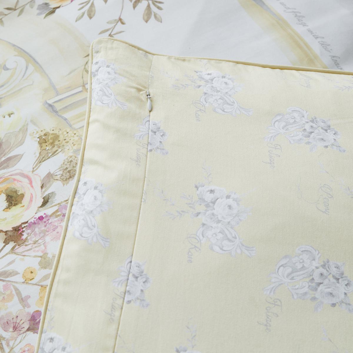 Dorma Hartington 100% Cotton Reversible Duvet Cover and Pillowcase Set Yellow – image 5