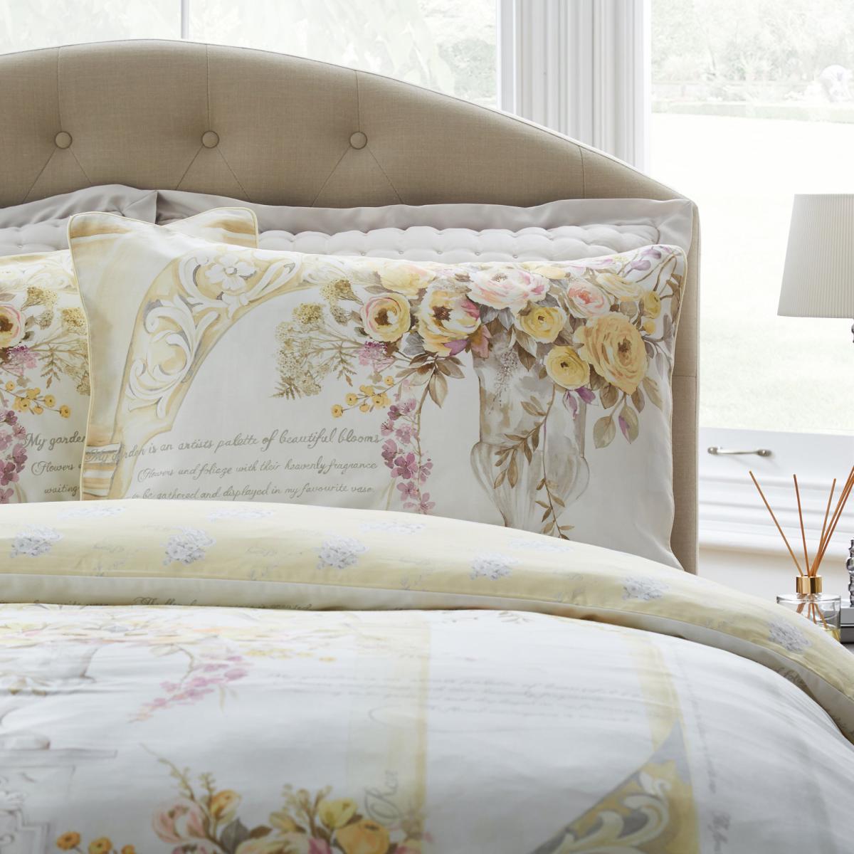 Dorma Hartington 100% Cotton Reversible Duvet Cover and Pillowcase Set Yellow – image 6
