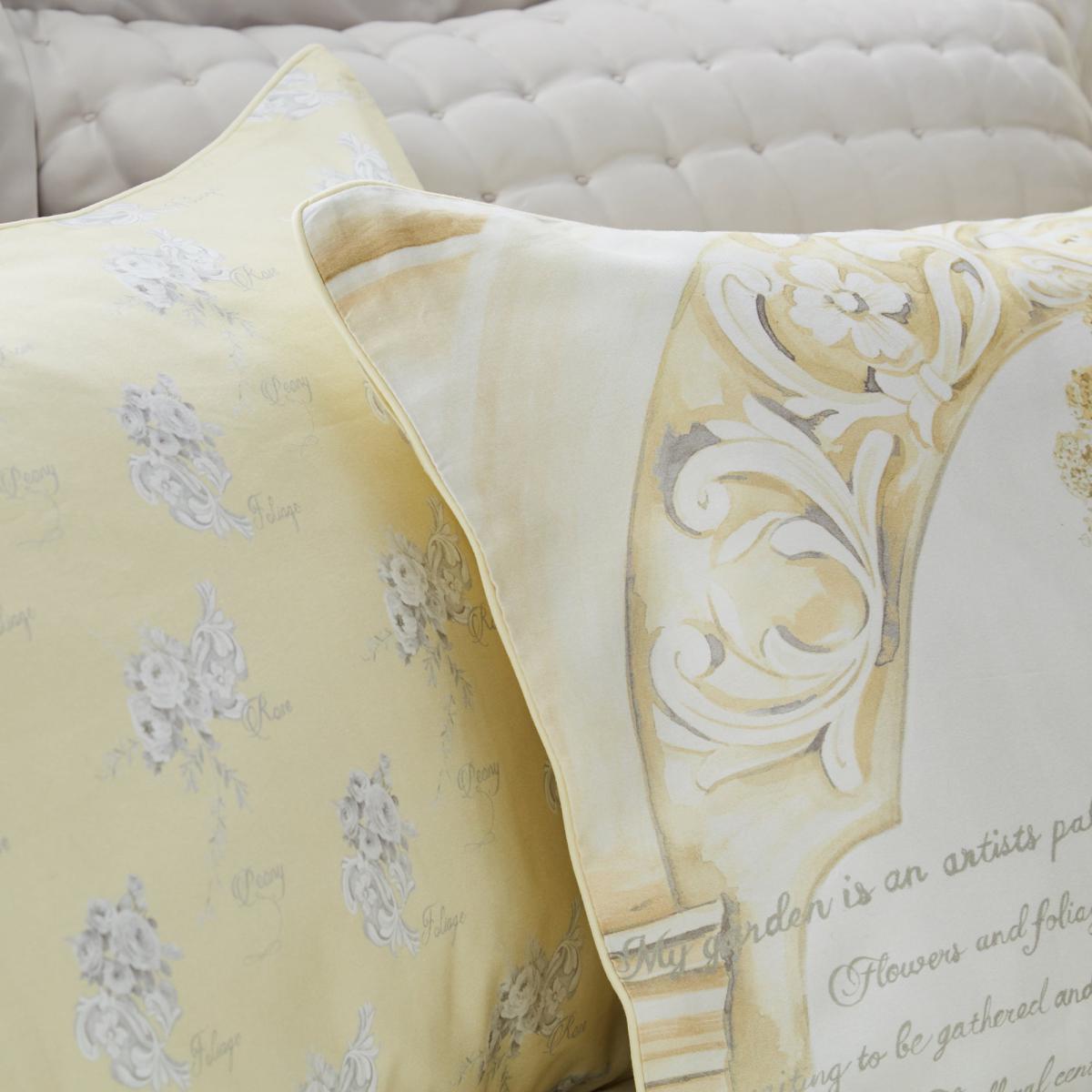 Dorma Hartington 100% Cotton Reversible Duvet Cover and Pillowcase Set Yellow – image 8
