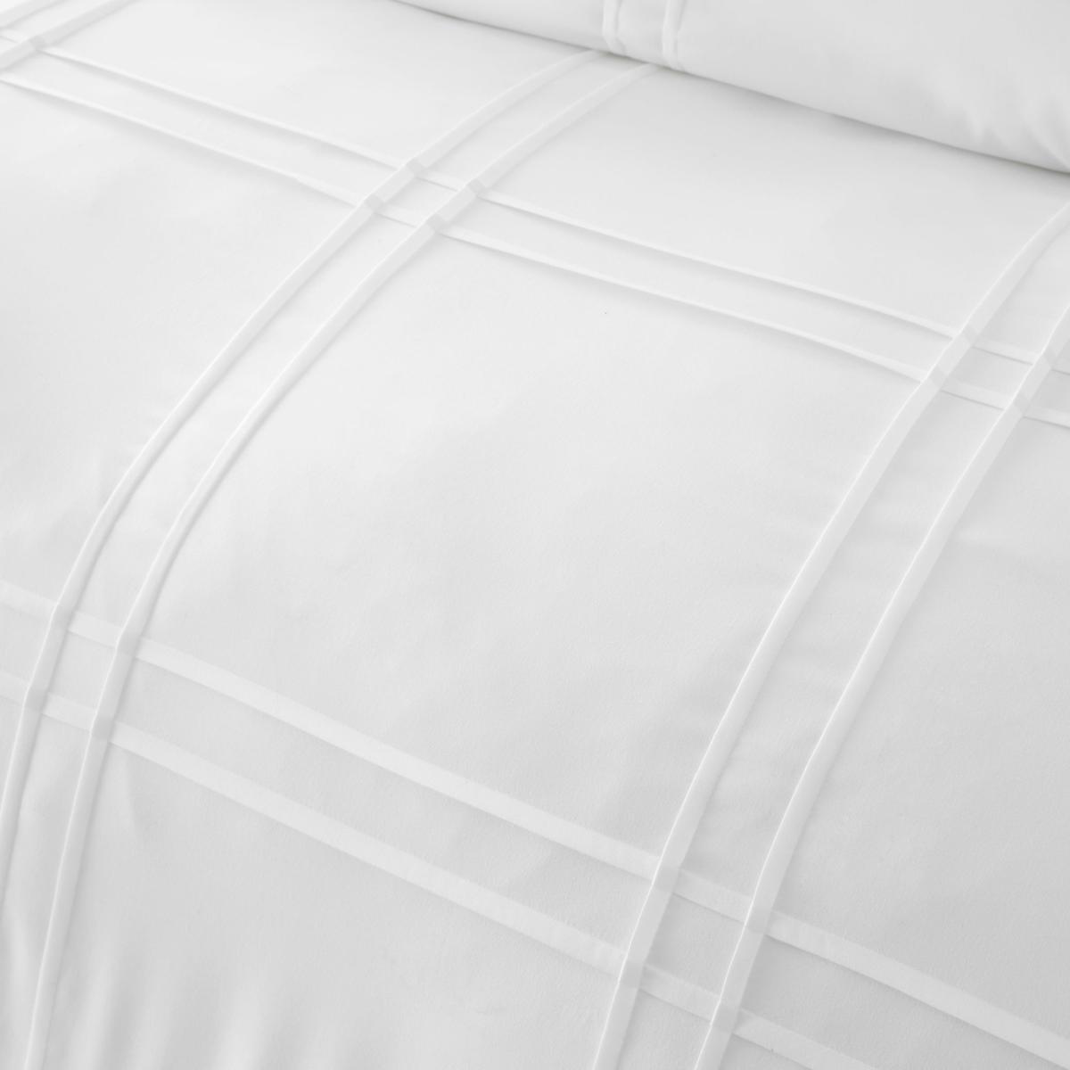 Denver White Pintuck Duvet Cover and Pillowcase Set White – image 3