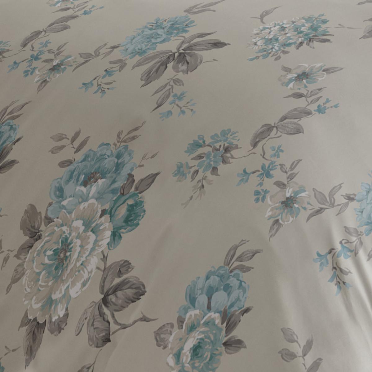 Windermere Blue Reversible Duvet Cover and Pillowcase Set Natural – image 5