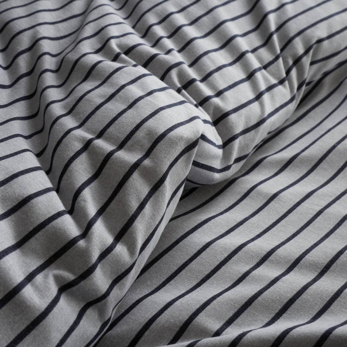 Content By Terence Conran Fulham Jersey Stripe Duvet Cover and Pillowcase Set Blue – image 4