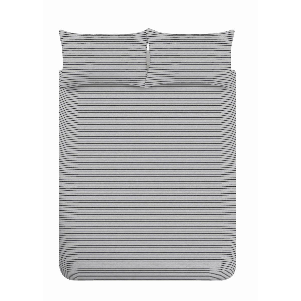 Content By Terence Conran Fulham Jersey Stripe Duvet Cover and Pillowcase Set Blue – image 5