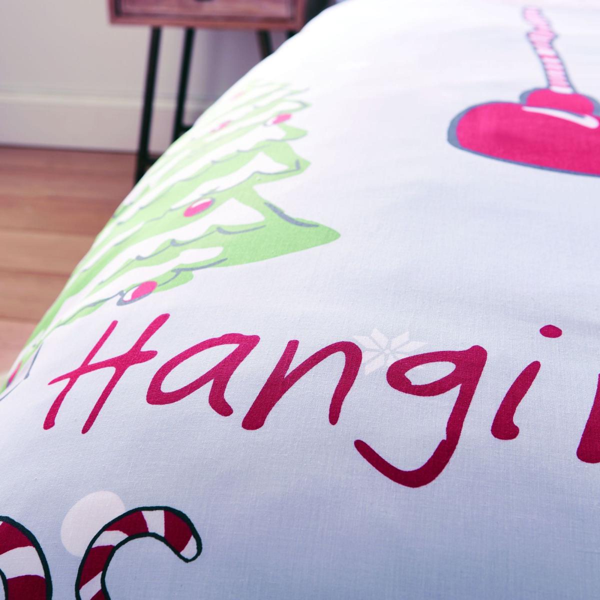 Catherine Lansfield Hanging With My Gnomies Duvet Cover and Pillowcase Set Red – image 4