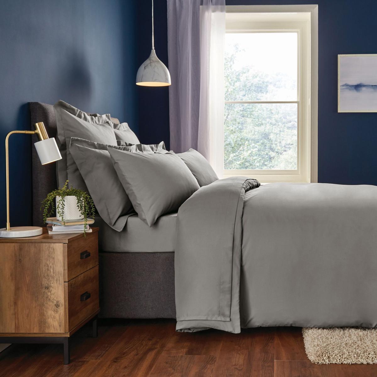 Fogarty Soft Touch Slate Duvet Cover and Pillowcase Set Slate (Grey) – image 2