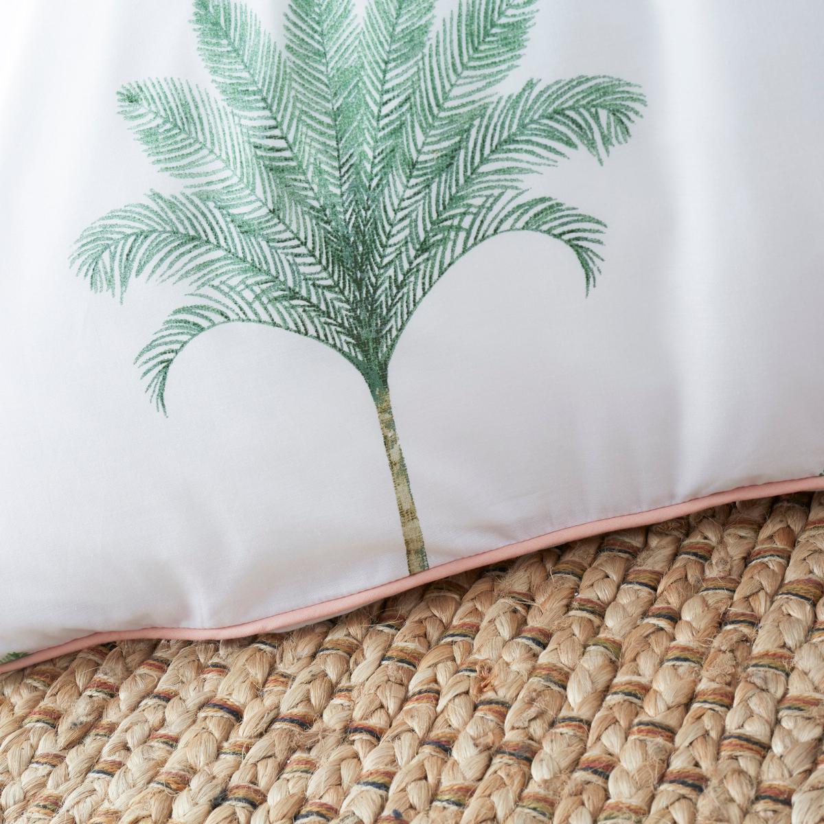 Palma Green Reversible Duvet Cover and Pillowcase Set Light Green – image 6