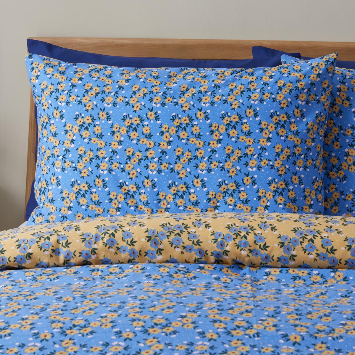 Paige Duvet Cover and Pillowcase Set Blue – image 4