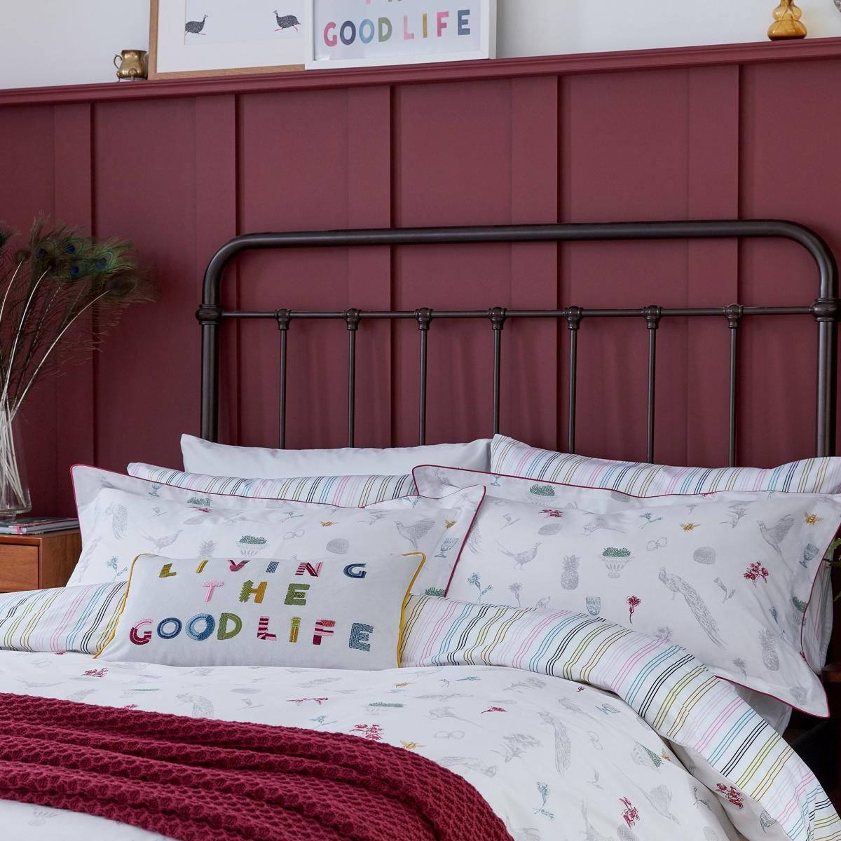 Joules The Country Estate Chalk 100% Cotton Reversible Duvet Cover and Pillowcase Set MultiColoured – image 2