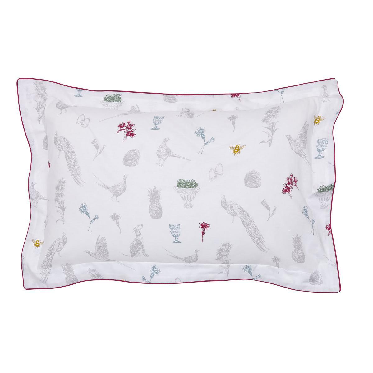 Joules The Country Estate Chalk 100% Cotton Reversible Duvet Cover and Pillowcase Set MultiColoured – image 3