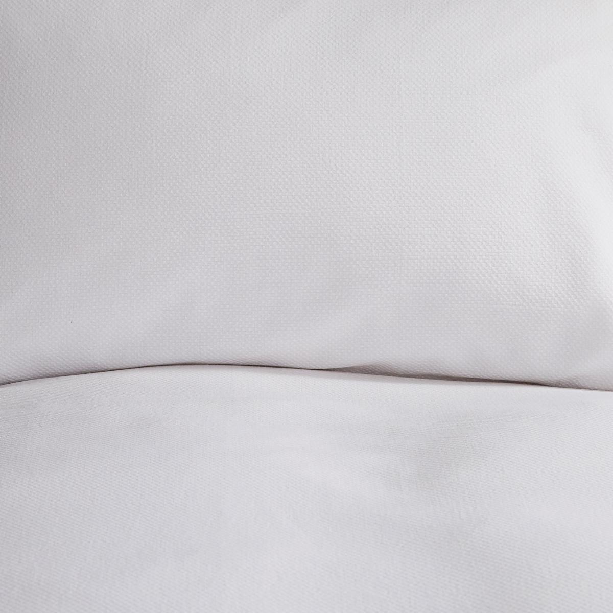 Chester White Waffle 100% Cotton Duvet Cover and Pillowcase Set White – image 3