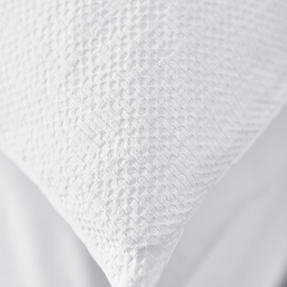 Chester White Waffle 100% Cotton Duvet Cover and Pillowcase Set White – image 4