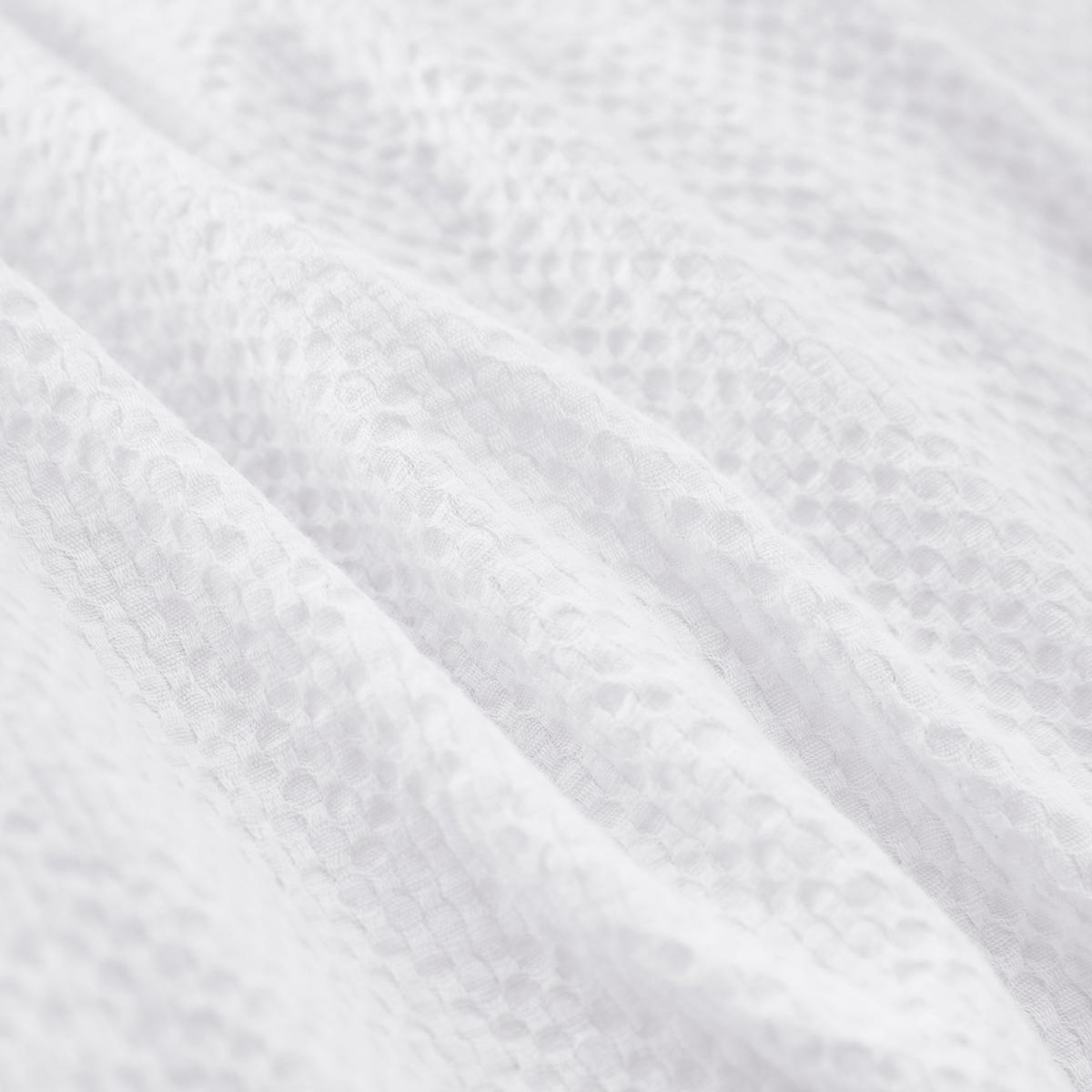 Chester White Waffle 100% Cotton Duvet Cover and Pillowcase Set White – image 5