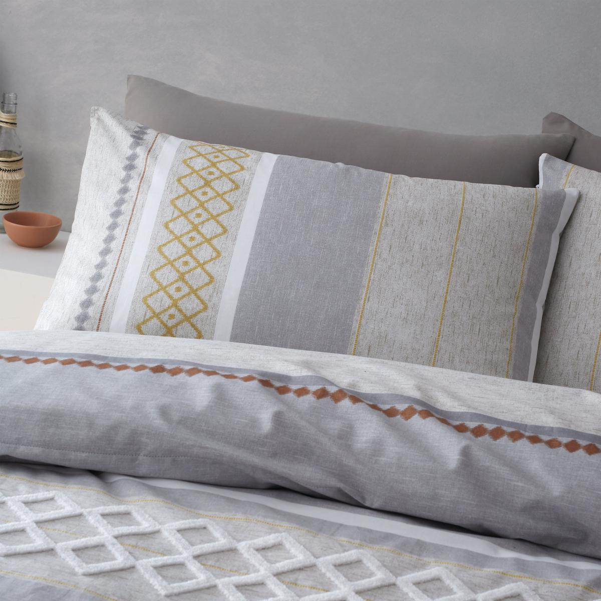 Pineapple Elephant Kadin 100% Cotton Duvet Cover and Pillowcase Set Natural – image 2