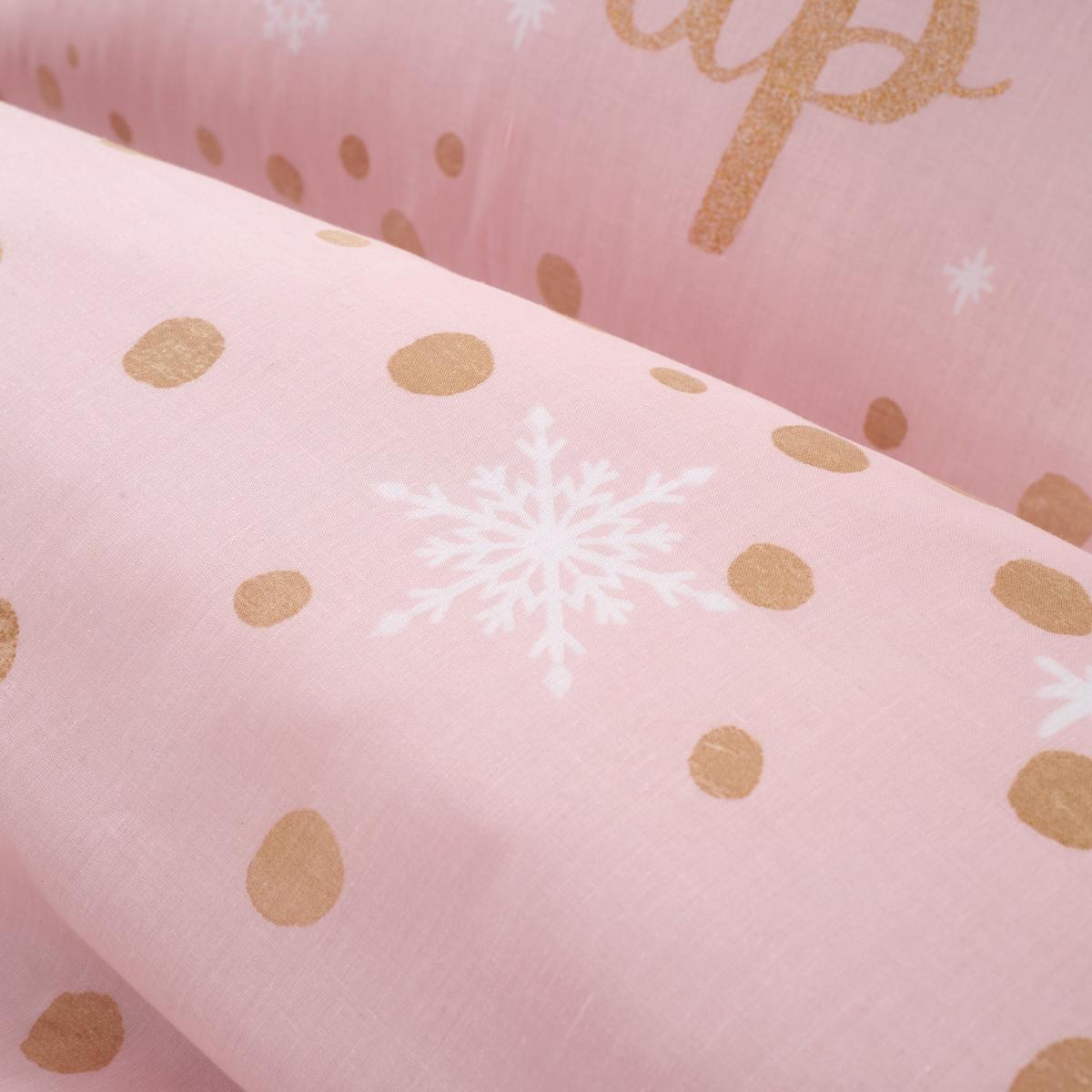 Catherine Lansfield Baby It's Cold Outside Pink Duvet Cover and Pillowcase Set Pink – image 4