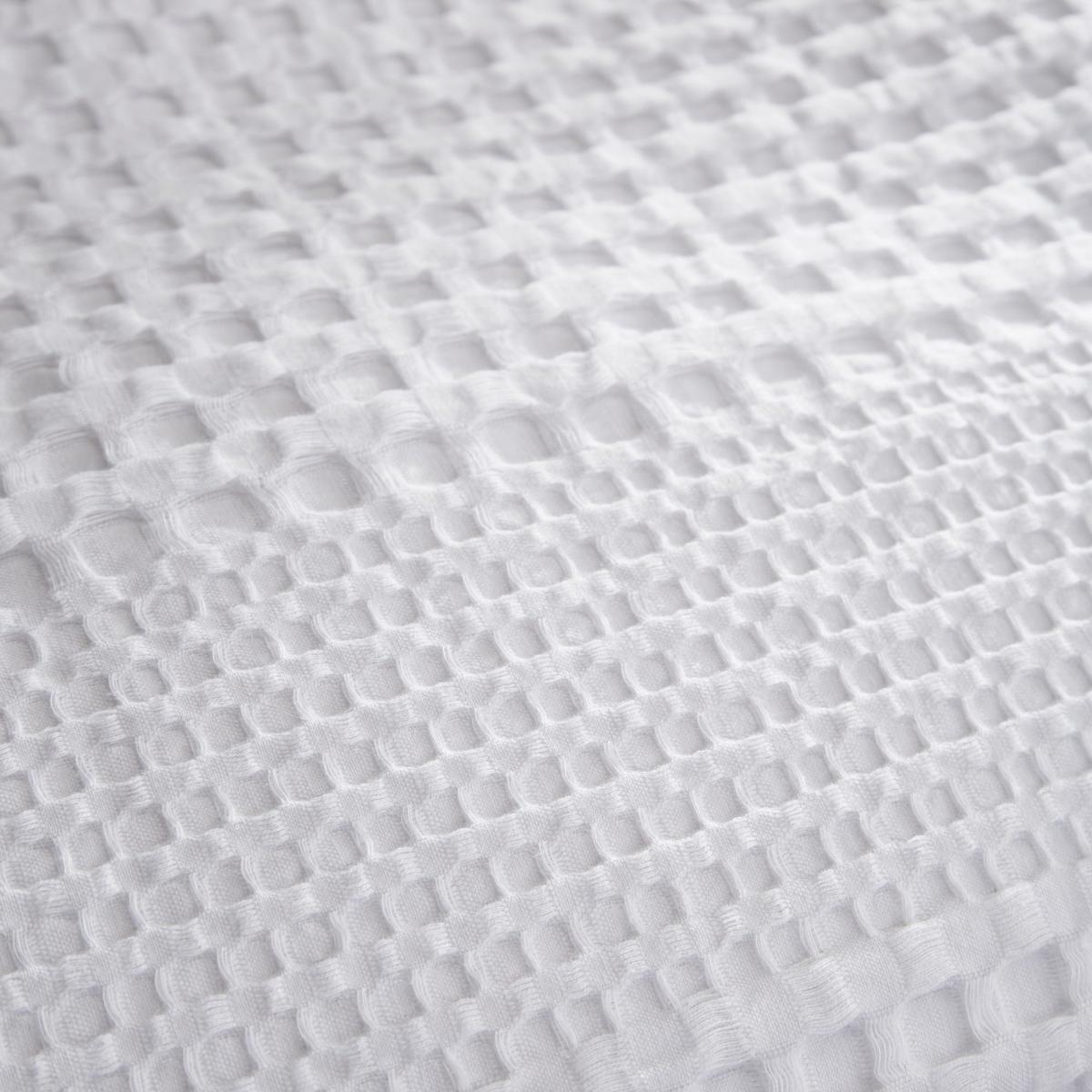 Pineapple Elephant Caspian White Waffle 100% Cotton Duvet Cover and Pillowcase Set White – image 4