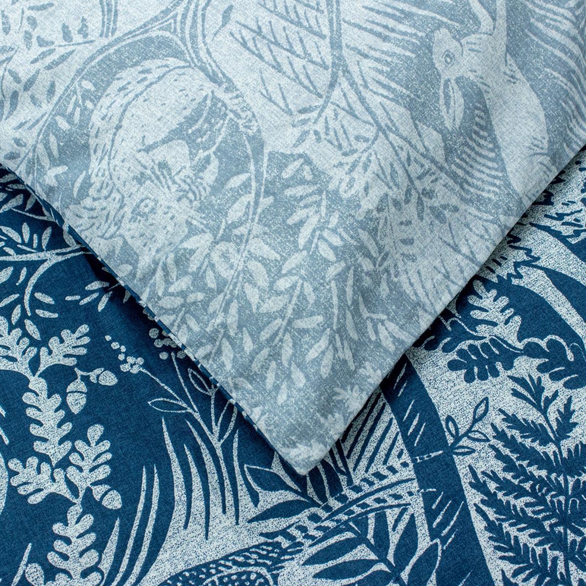 Furn. Winter Woods Midnight Blue Reversible Duvet Cover and Pillowcase Set Navy – image 4