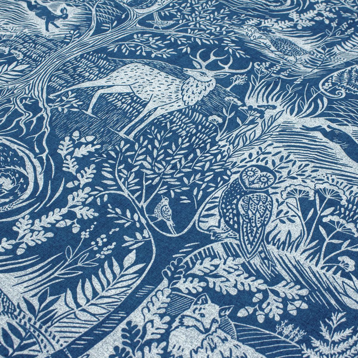 Furn. Winter Woods Midnight Blue Reversible Duvet Cover and Pillowcase Set Navy – image 5