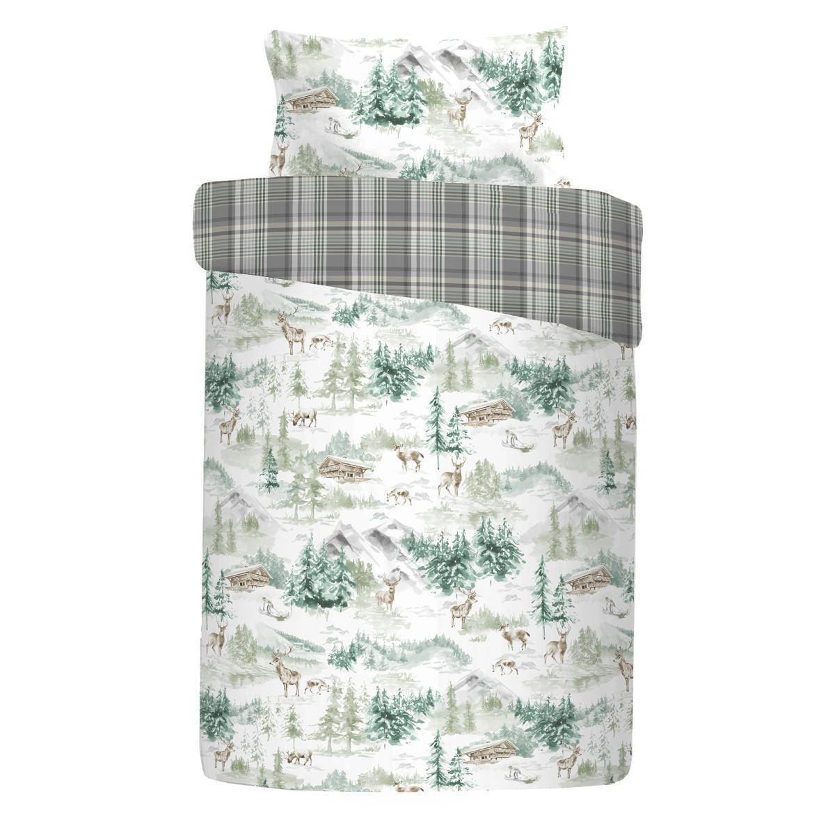 Snow Scene Duvet Cover Set MultiColoured – image 6