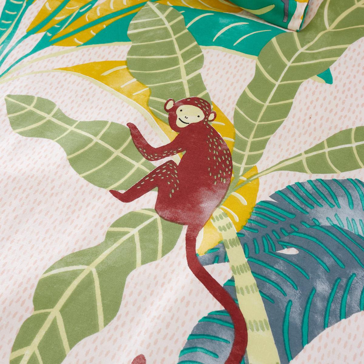 Equatorial Reversible 100% Cotton Duvet Cover and Pillowcase Set Dark Green – image 5