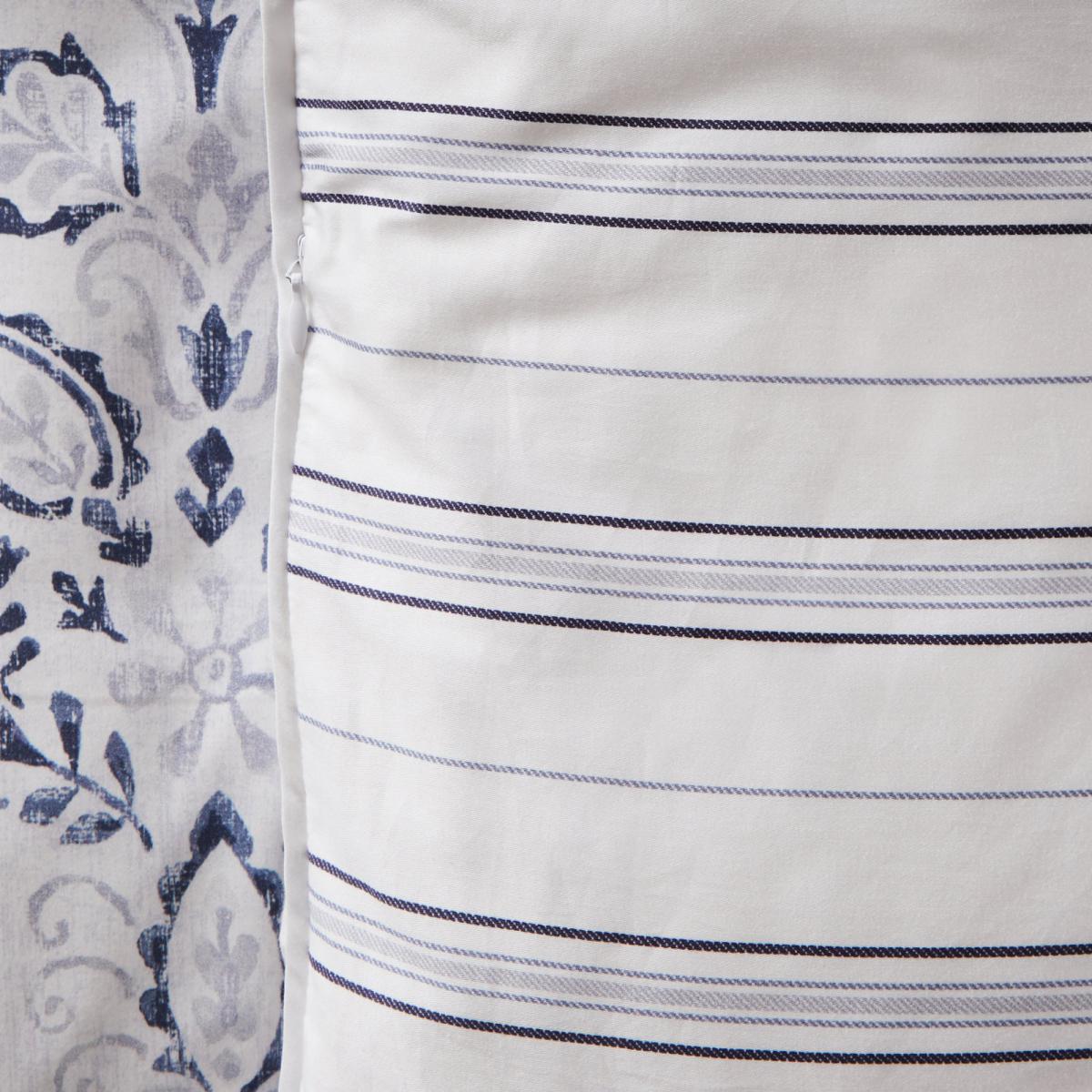 Dorma Harlyn Navy Organic Cotton Duvet Cover and Pillowcase Set Blue, White and Black – image 9