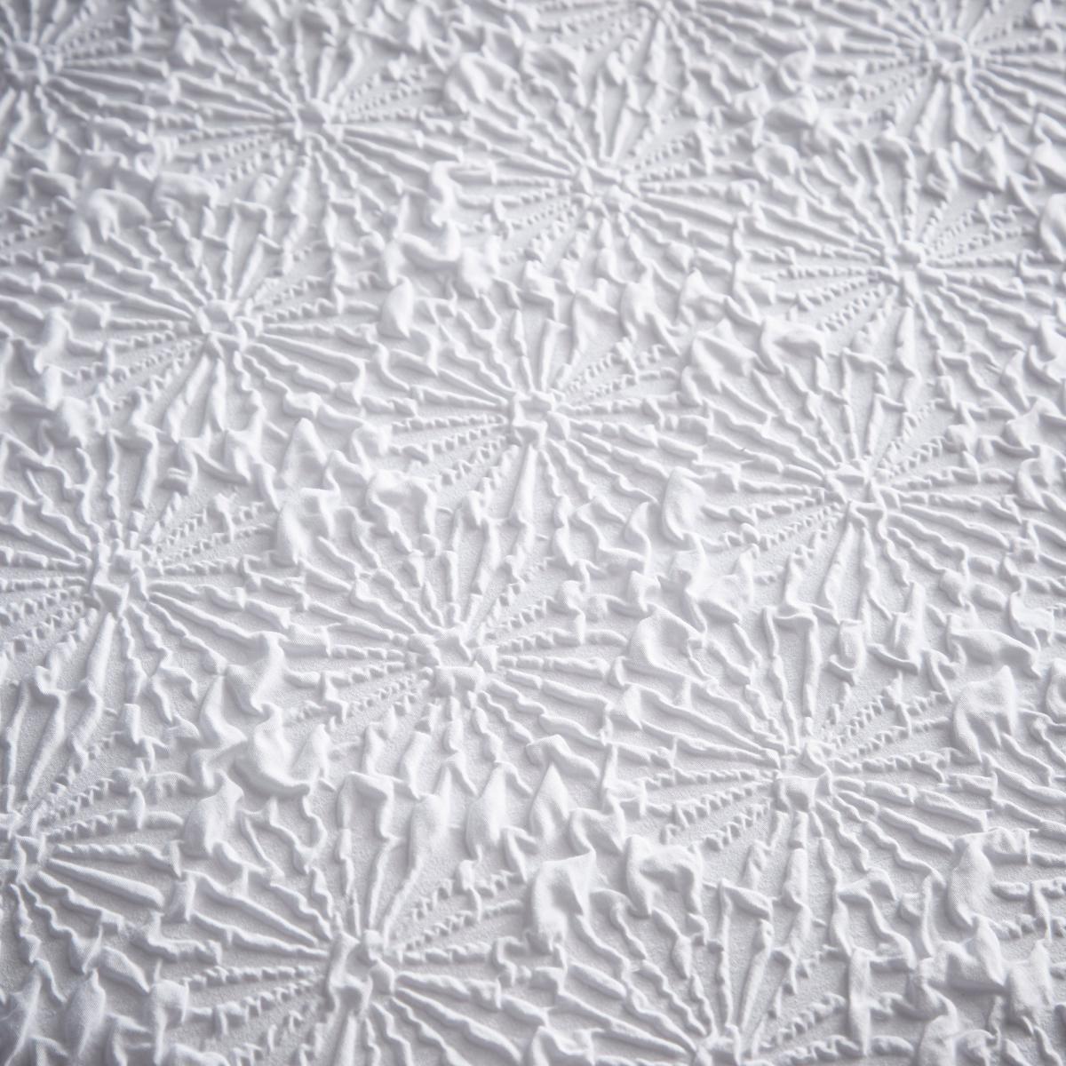 Astra White Textured Floral Duvet Cover and Pillowcase Set White – image 3