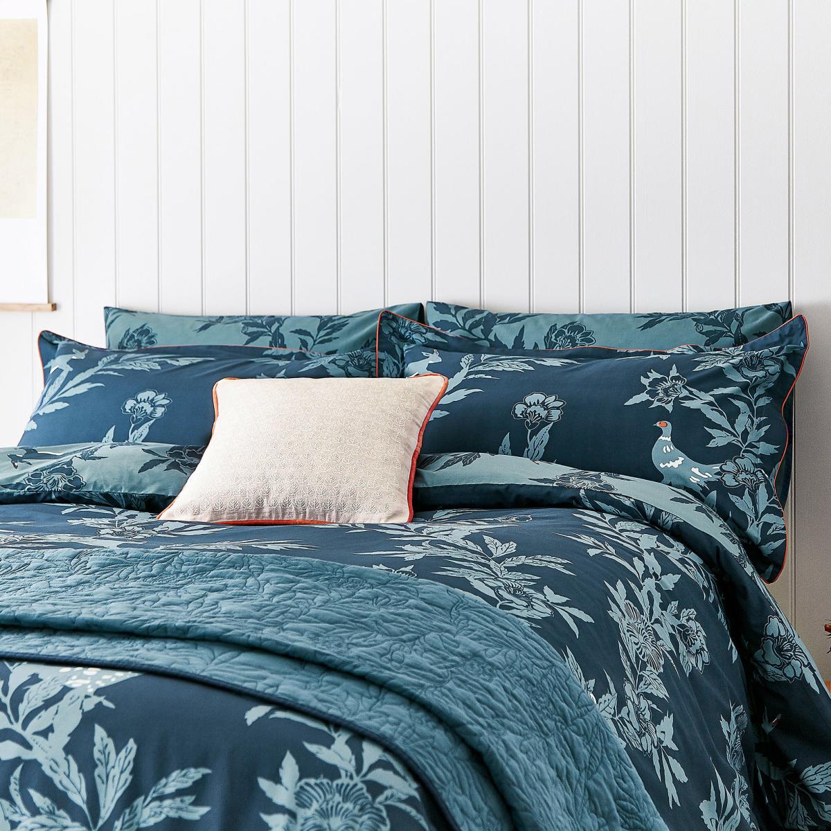 Joules Country Critters 100% Cotton Duvet Cover and Pillowcase Set Navy Blue – image 2
