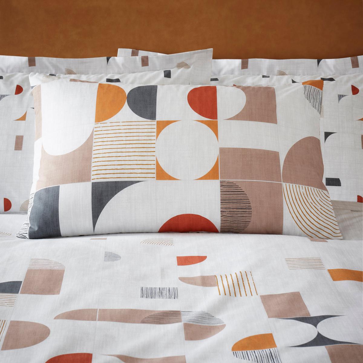 Elements Oslo Reversible Duvet Cover and Pillowcase Set MultiColoured – image 6
