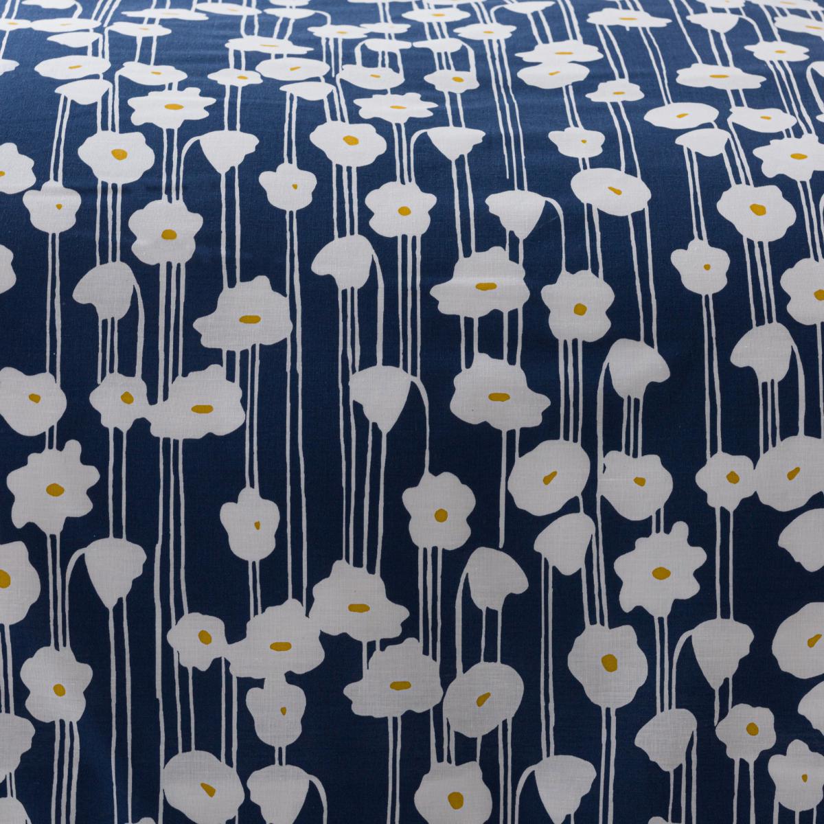 Elements Margo Navy Duvet Cover and Pillowcase Set Navy, White and Yellow – image 7