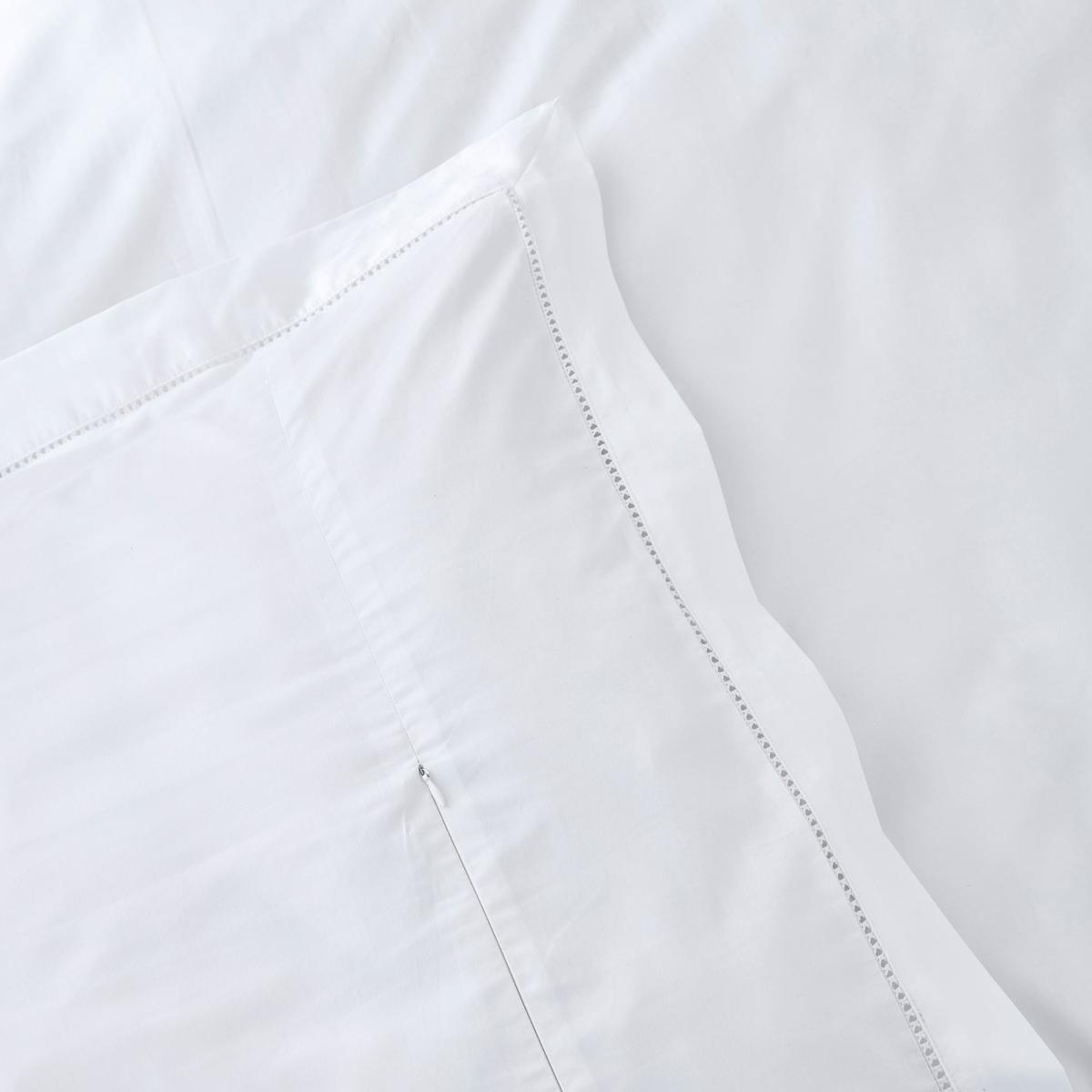 Dorma Purity Hayle 300 Thread Count Cotton Sateen Duvet Cover and Pillowcase Set White – image 6