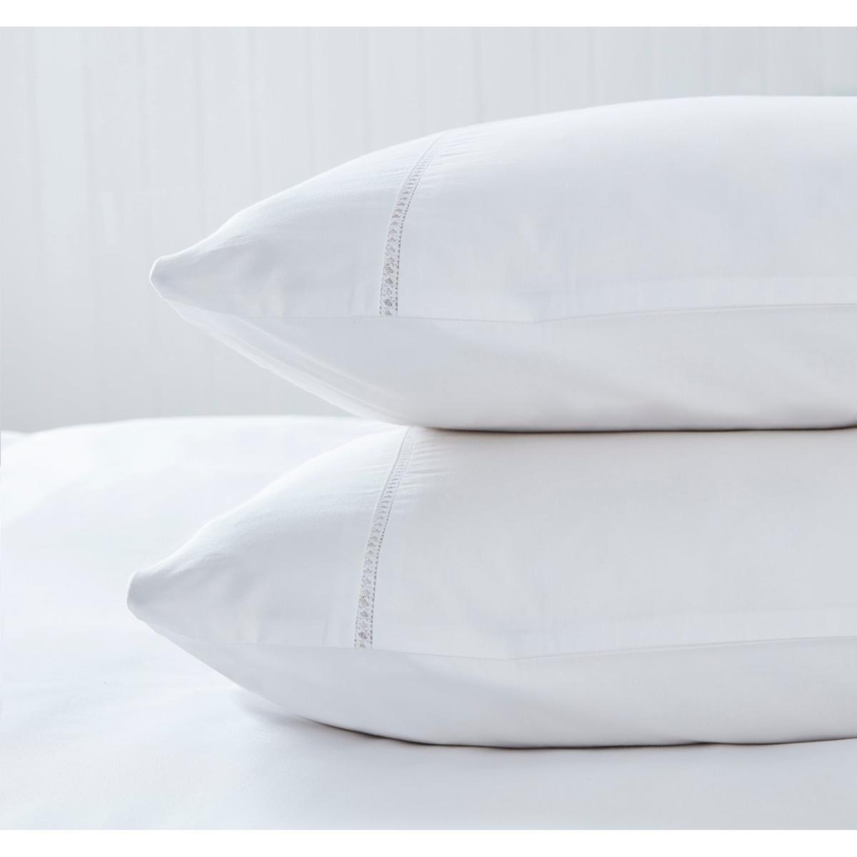 Dorma Purity Hayle 300 Thread Count Cotton Sateen Duvet Cover and Pillowcase Set White – image 7