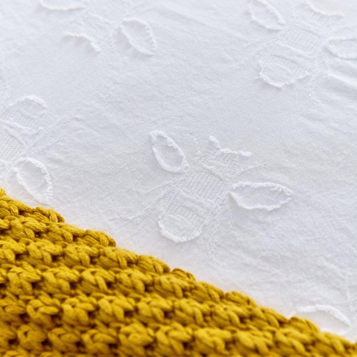 Joules Botanical Bee 100% Cotton Duvet Cover White – image 3