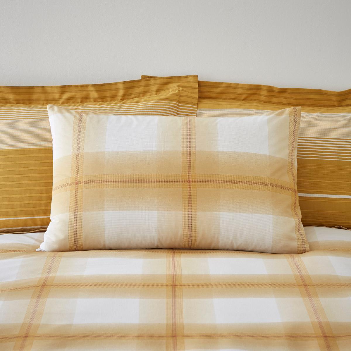 Colby Ochre Reversible Duvet Cover and Pillowcase Set Ochre (Yellow) – image 3