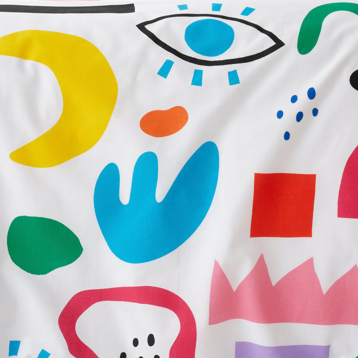 Elements Abstract 100% Cotton Duvet Cover and Pillowcase Set MultiColoured – image 5
