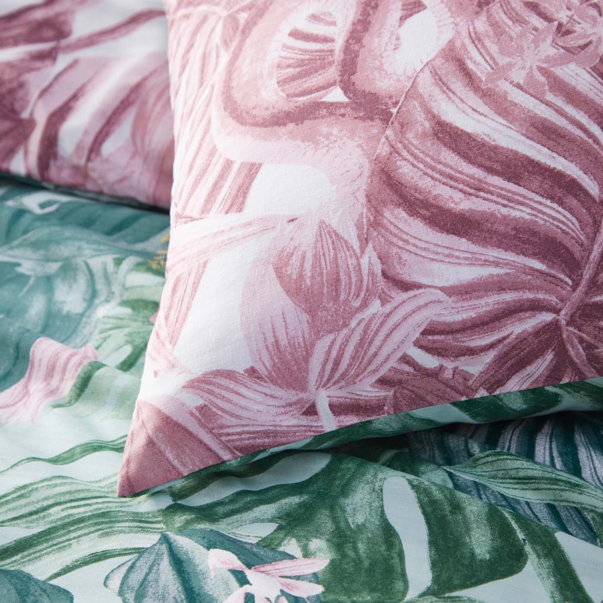 Medinilla Reversible Duvet Cover and Pillowcase Set Mint – image 5