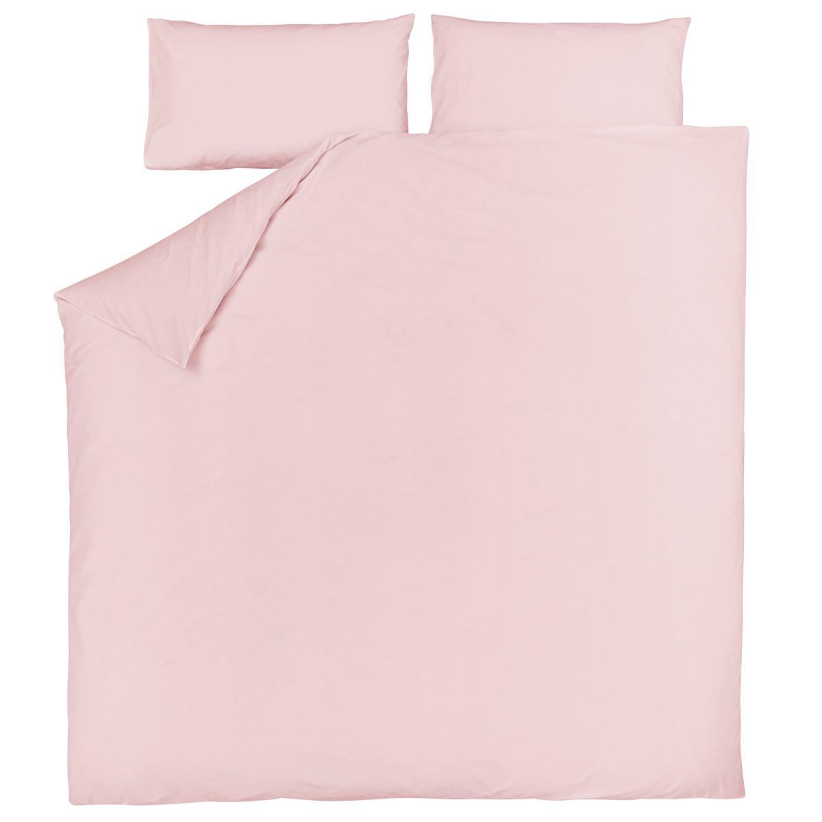 Non Iron Plain Dye Dusky Pink Duvet Cover Dusty Pink – image 2