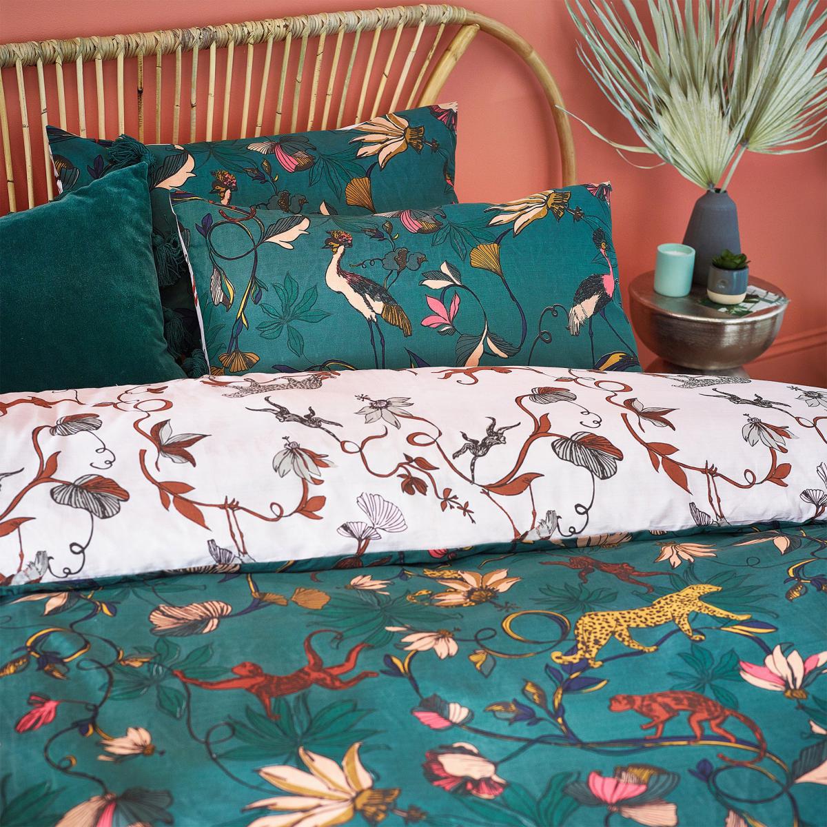 Wildings Juniper Green Duvet Cover and Pillowcase Set Green – image 3