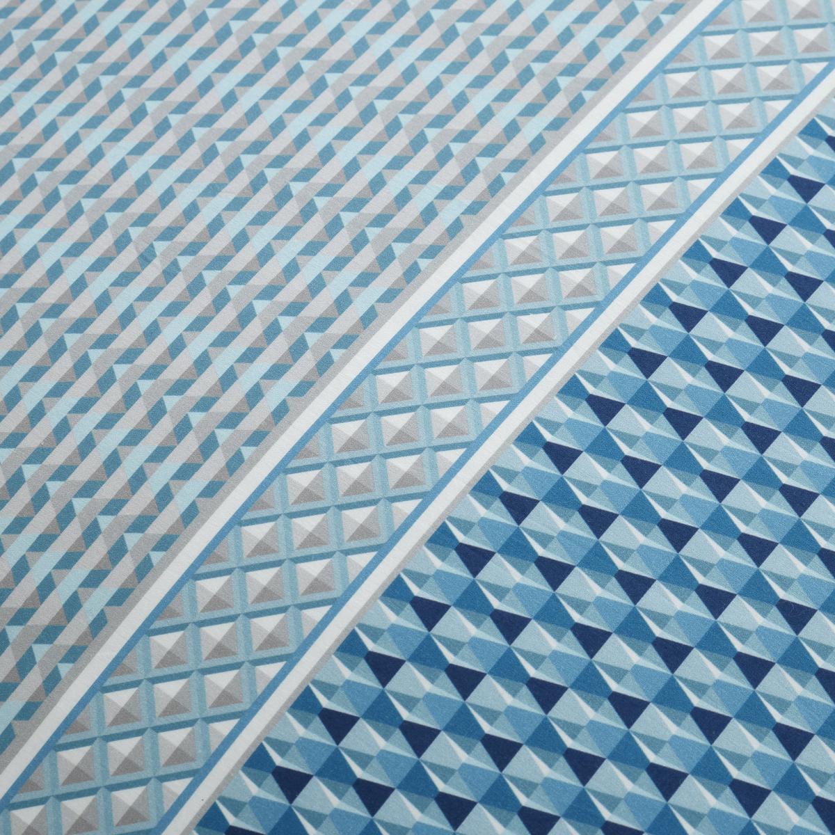 Miami Blue Reversible Duvet Cover and Pillowcase Set Blue – image 5