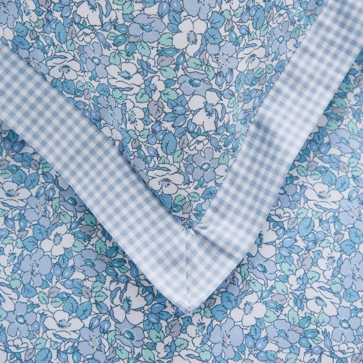 Dorma Decades Nancy Rose Duvet Cover and Pillowcase Set Blue – image 3