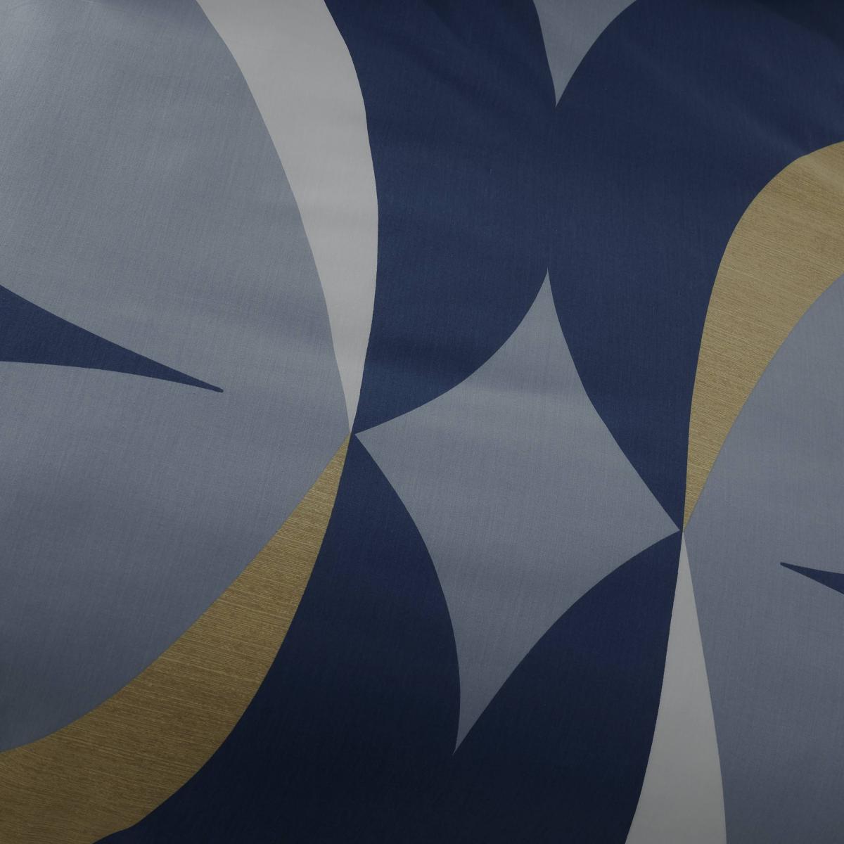 Catherine Lansfield Carston Geo Duvet Cover and Pillowcase Set Navy – image 4