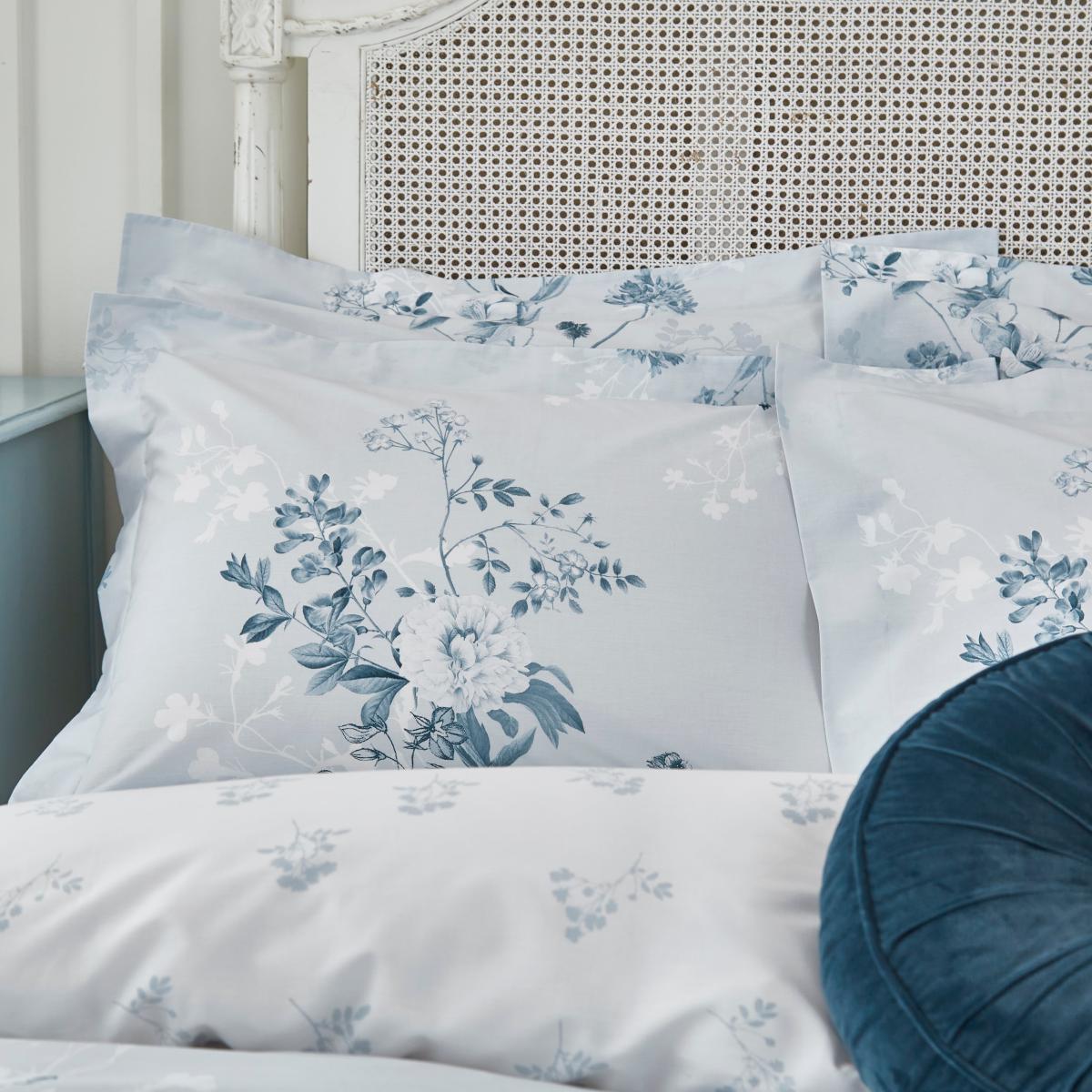 Holly Willoughby Catalina 100% Cotton Duvet Cover and Pillowcase Set Blue – image 3