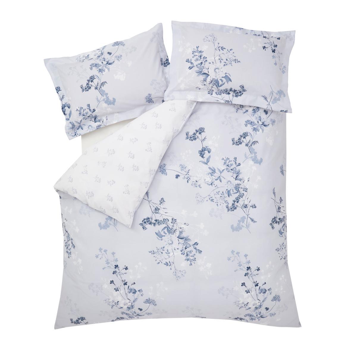 Holly Willoughby Catalina 100% Cotton Duvet Cover and Pillowcase Set Blue – image 4