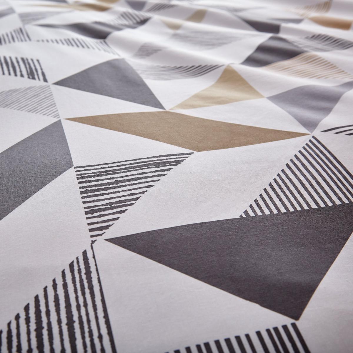 Elements Bako Reversible Geometric Natural Duvet Cover and Pillowcase Set Natural – image 4