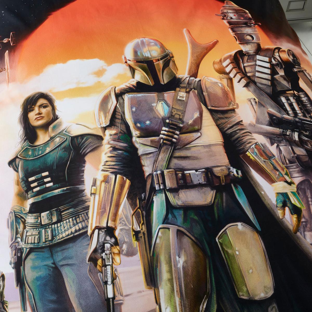 Star Wars Mandalorian 100% Cotton Duvet Cover and Pillowcase Set MultiColoured – image 4