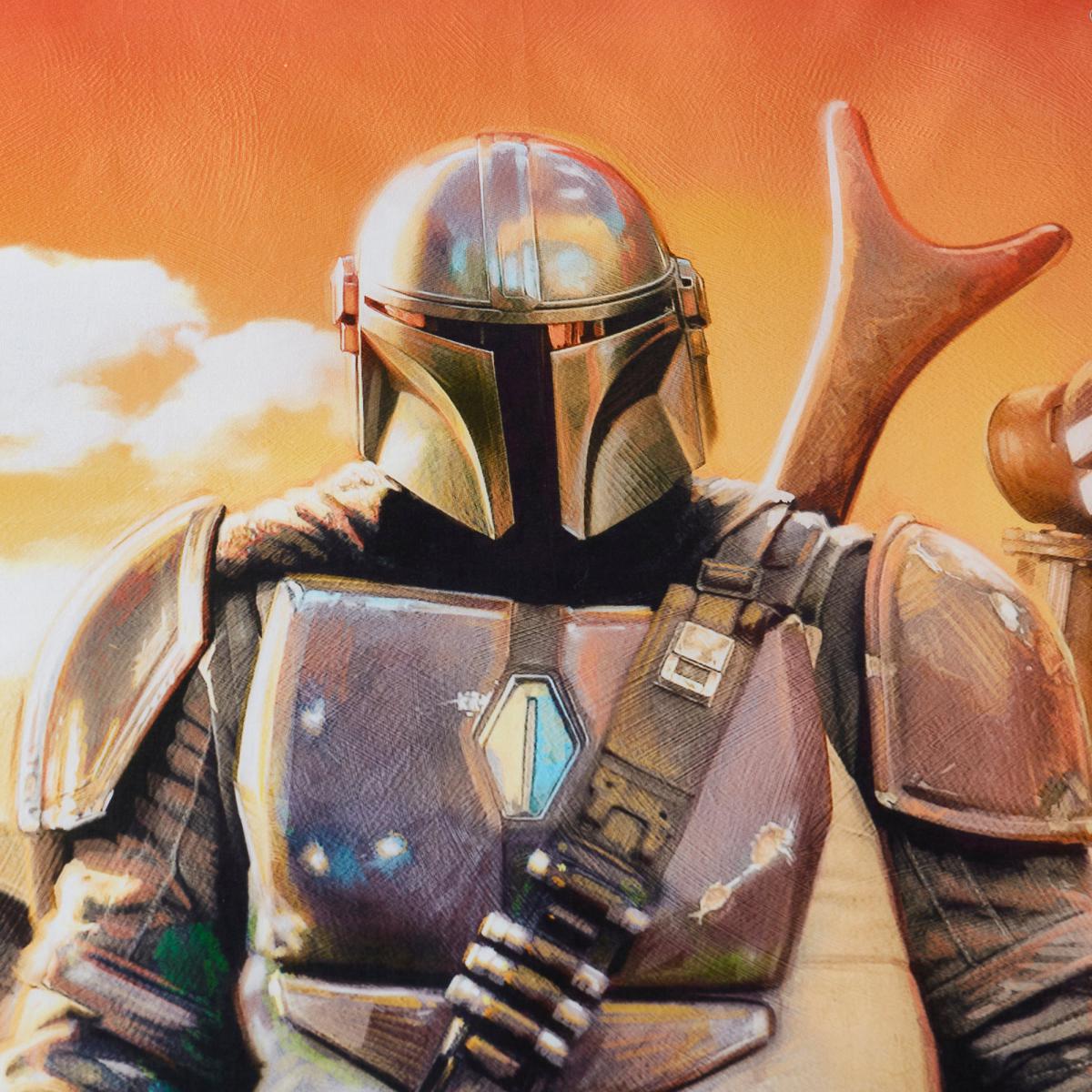 Star Wars Mandalorian 100% Cotton Duvet Cover and Pillowcase Set MultiColoured – image 5